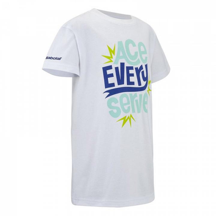 Babolat Exercise Cotton Tee Boy White